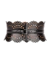 Alaïa Bustier 120 Black Corset Belt In Noir