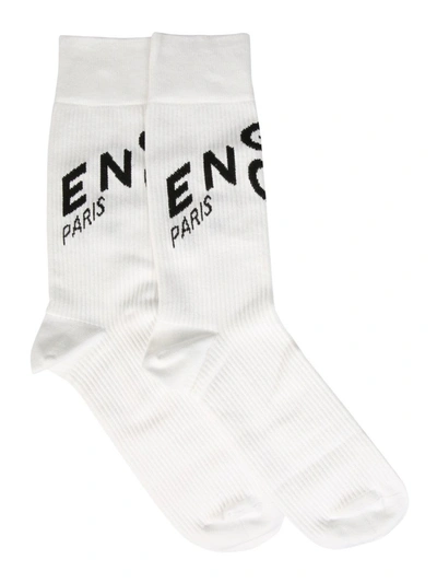 Givenchy Men's Refracted Logo Socks In White