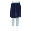 KSENIA SCHNAIDER REWORKED DENIM DEMIS JEANS WITH PLEATED SKIRT, SIZE X-SMALL