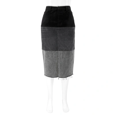 Ksenia Schnaider Denim Skirts In Mixed Black