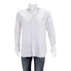 ERMENEGILDO ZEGNA WHITE COTTON LONG-SLEEVE DRESS SHIRT