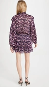 Iro Tyga Printed Long-sleeve Dress