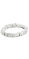 Isabel Marant Multi-bead Resin Bracelet In White,silver
