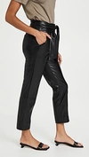 Simkhai Tessa Vegan Leather Cropped Trousers In Black