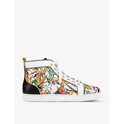 CHRISTIAN LOUBOUTIN MENS VERSION MULTI FREELOUIS FLAT PAT FREEDOM CLF NAP LAM G 7.5 R03793423