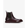 PAUL SMITH MENS BROWN LAMBERT LEATHER CHELSEA BOOTS 6,R03741432