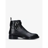 GIVENCHY GIVENCHY MEN'S BLACK LOCK LEATHER ANKLE BOOTS,45295990