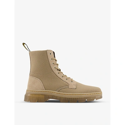 Dr. Martens' Combs 8-eyelet Waxed-canvas Ankle Boots
