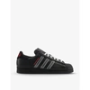ADIDAS STATEMENT ADIDAS X PLEASURES SUPERSTAR LEATHER LOW-TOP TRAINERS,R03717101