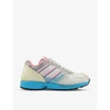 ADIDAS STATEMENT ADIDAS STATEMENT MENS ORBIT GREY CLEAR PINK CO ZX 6000 WOVEN LOW-TOP TRAINERS,46839191