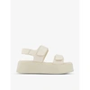 VAGABOND WOMENS OFF WHITE COURTNEY PLATFORM LEATHER SANDALS 7,R03747999