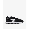 Nike Waffle One Suede And Leather-trimmed Mesh Sneakers In Black White Orange