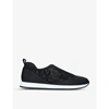 Fendi Ff Logo Slip-on Runner Sneakers In Black
