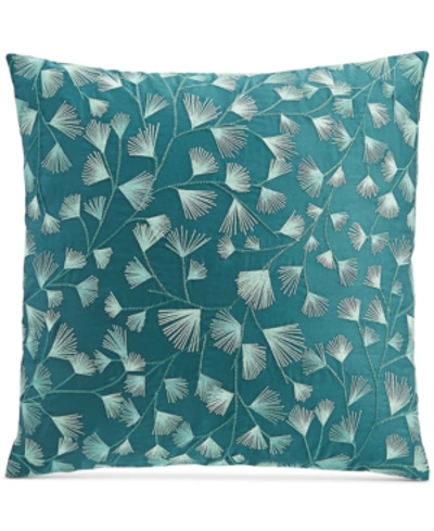 Charter Club Damask Designs Embroidered Ferns Decorative Pillow, 18" X 18",, Created For Macy's Bedding