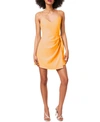 French Connection Whisper Bow Envelope Sleeveless Dress In Beeswax Orange