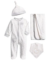 FIRST IMPRESSIONS BABY 4-PC. COTTON STARRY GIFT SET, CREATED FOR MACY'S