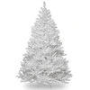 National Tree Company 7.5' Winchester White Pine Tree With Silver Glitter In White