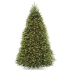 National Tree Company National Tree 9' Dunhill Fir Hinged Tree With Clear Lights In Green