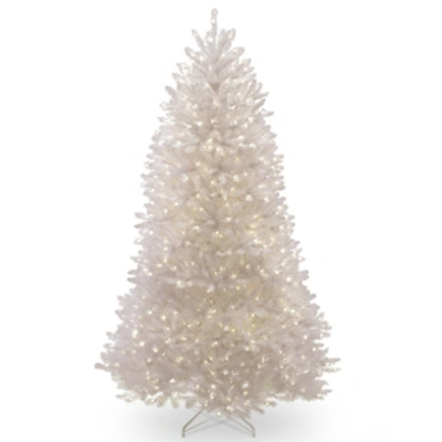 National Tree Company National Tree 7 Ft. Dunhill White Fir Tree With Clear Lights