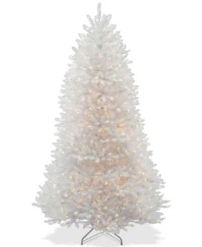 National Tree Company 6.5' Dunhill White Fir Hinged Tree With 650 Clear Lights