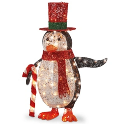National Tree Company 36" Penguin With Led Lights In White
