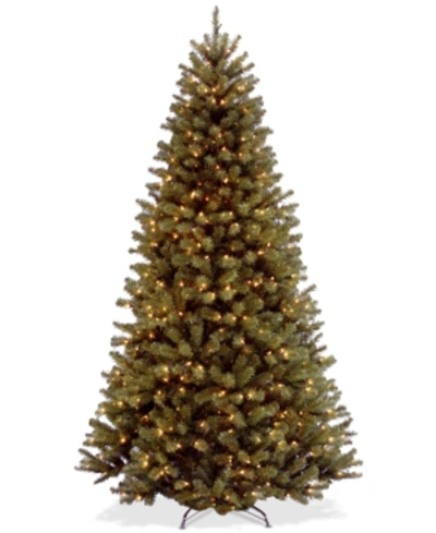 National Tree Company 9' North Valley Spruce Hinged Tree With 700 Clear Lights In Green