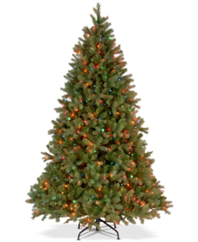 National Tree Company 6.5' Feel Real Downswept Douglas Fir Hinged Tree With 650 Multicolor Lights In Green