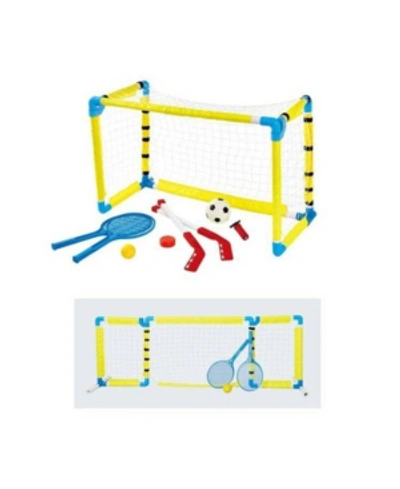 Nsg Sports 3-in-1 Hockey, Soccer And Tennis Combo Net, Set Of 7 In Multi