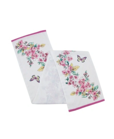 Lenox Butterfly Meadow Floral Runner In White Multi