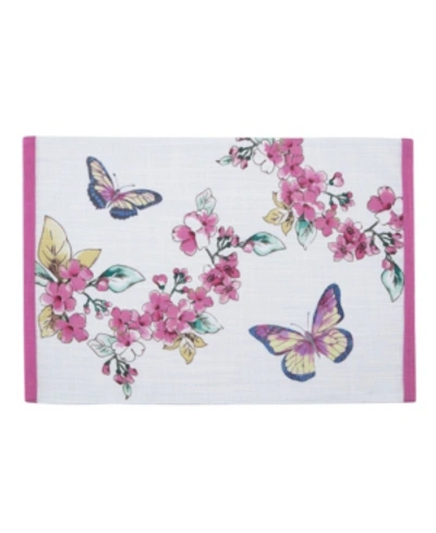 Lenox Butterfly Meadow Floral Placemat In White Multi