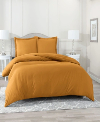 Nestl Bedding Neslt Super Soft Double Brushed Microfiber 3 Pc. Duvet Cover Set, California King In Mocha