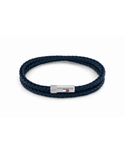 Tommy Hilfiger Casual Core Double Wrap Gents Bracelet In Navy