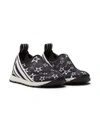 Dolce & Gabbana Star-print Slip-on Trainers In Black