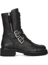 Giuseppe Zanotti Urban Biker Boots In Black