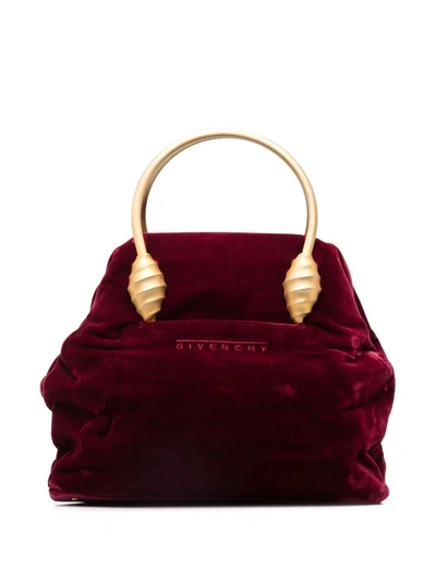 Pre-owned Givenchy 1990s Seashell Detail Handbag In Red