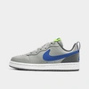 Nike Court Borough Low 2 Big Kids' Shoes In Grey Fog/game Royal-iron Grey-volt