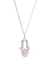 Capsule Eleven Capsule Crystal Pendant Necklace In Silber