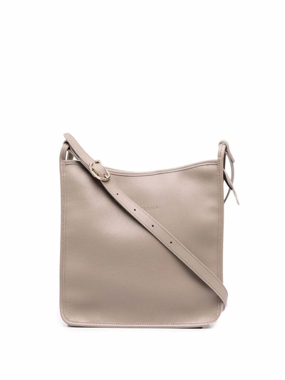 Longchamp Le Foulonne Leather Crossbody Bag In Turtledove