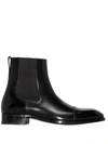 Tom Ford Edgar Polished Leather Chelsea Boots In Schwarz