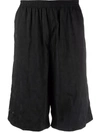 True Tribe Rough Steve Knee-length Swim Shorts In Schwarz
