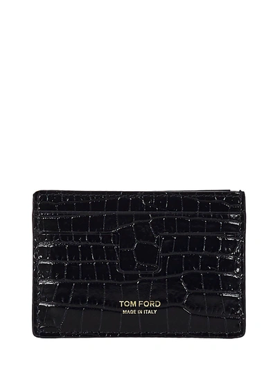 Tom Ford T-line Cardholder In Black