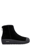 Bally Platform Leather Ankle Boots In Black
