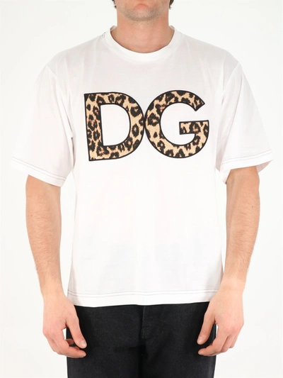 Dolce & Gabbana T-shirt Dg Animalier In White