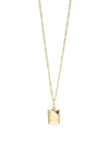 Capsule Eleven Jewel Beneath Signet Pendant Necklace In Gold