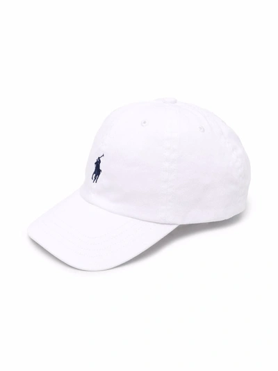 Polo Ralph Lauren Kids' Logo-embroidered Cotton Cap In White