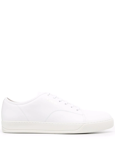 Lanvin Dbb1 Low-top Lace-up Sneakers In White