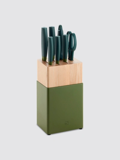 Zwilling Now S Knife Block Set In Lime Green