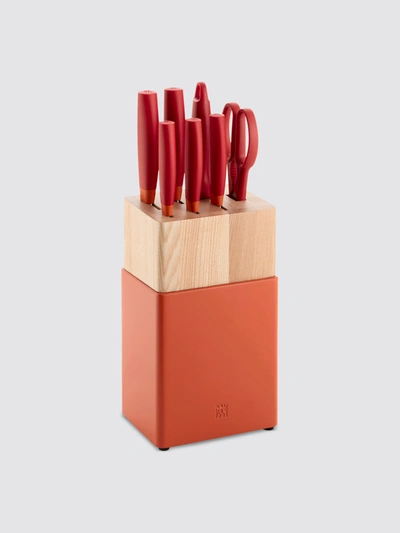 Zwilling Now S Knife Block Set In Orange