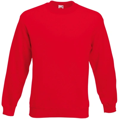 Fruit Of The Loom Mens Set-in Belcoro Yarn Sweatshirt (red)