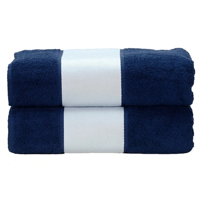A&r Towels Subli-me Bath Towel (french Navy) (one Size) In Blue